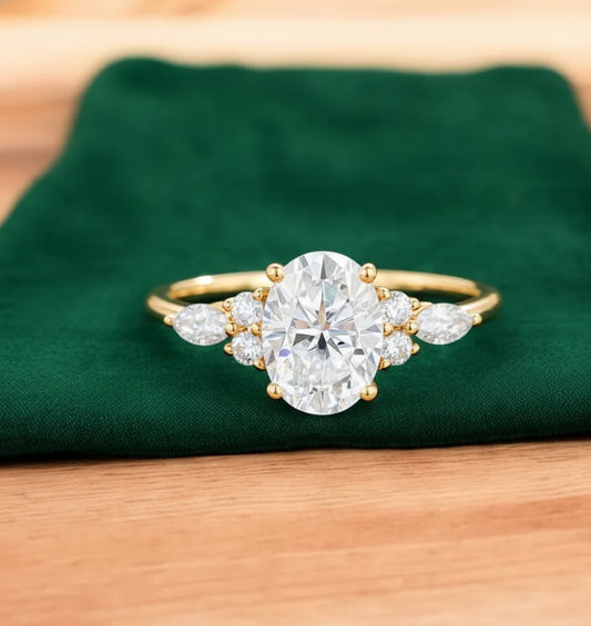 1.750ct Oval Lab Grown Diamond Engagement Ring