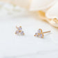 Tiny Trio Lab Grown Diamond Stud Earrings