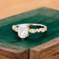 1.25 ct Oval Lab Grown Diamond Engagement Ring • Vintage Rose Gold Ring with Milgrain Detail