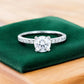 1.00 ct Vintage Round Cut Lab Grown Diamond Engagement Ring • Half Eternity Wedding Band