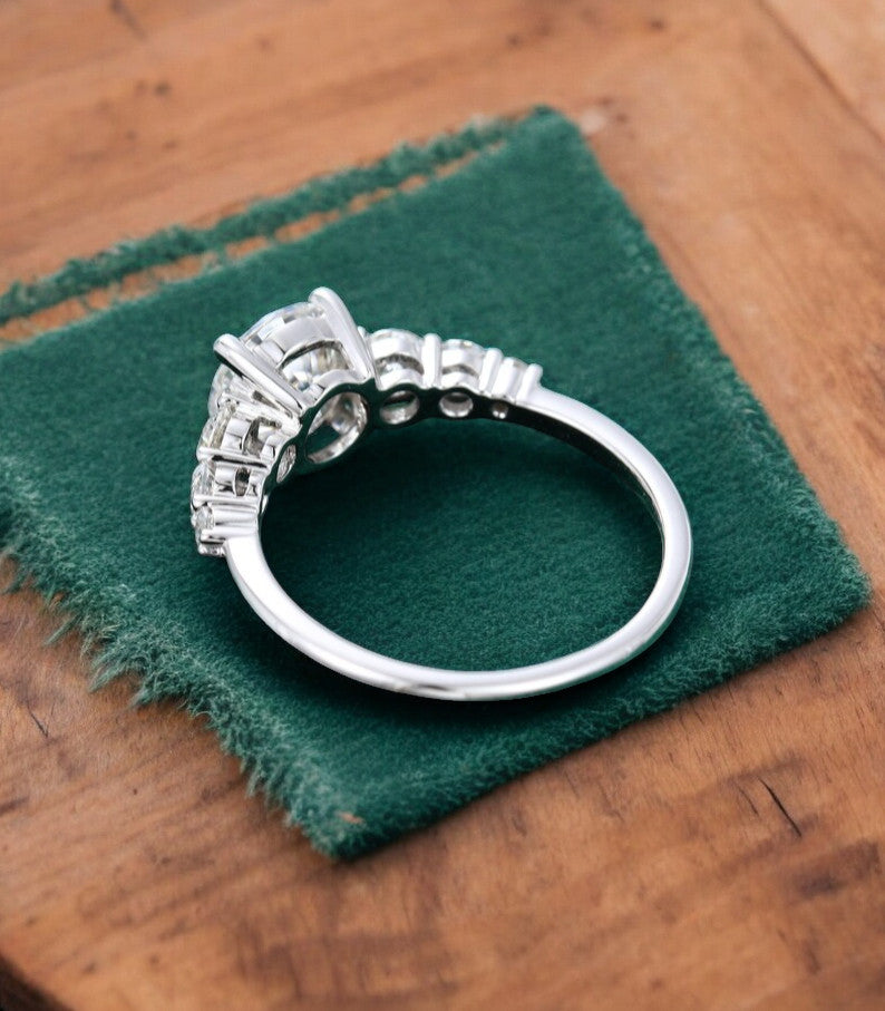 1.00 ct Round Cut Lab Grown Diamond Engagement Ring • Classic 14K/18K Gold Bridal Ring