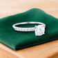 1.00 ct Vintage Round Cut Lab Grown Diamond Engagement Ring • Half Eternity Wedding Band