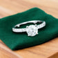 1.00 ct Vintage Round Cut Lab Grown Diamond Engagement Ring • Half Eternity Wedding Band