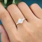 1.510 ct Vintage Oval Diamond Engagement Ring,twisted ring