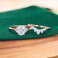 1.710ct Oval Cut Lab Grown Diamond Engagement Ring Set