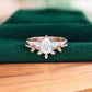 1.680ct Pear Shaped Lab Grown Diamond Engagement Ring Set • Rose Gold Vintage Bridal Set