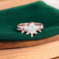 1.680ct Pear Shaped Lab Grown Diamond Engagement Ring Set • Rose Gold Vintage Bridal Set