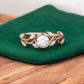 Vintage 0.50ct Round Cut Leaf Lab Grown Diamond Engagement Ring