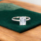 1.75 CT Emerald Cut Lab Grown Diamond Engagement Ring • Ethical Bridal Ring