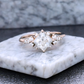 1.25 ct Princess Cut Lab Grown Diamond Engagement Ring • Vintage Rose Gold Bridal Ring