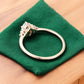 0.50 ct Oval Cut Lab Grown Diamond Engagement Ring • Vintage Diamond Cluster Ring