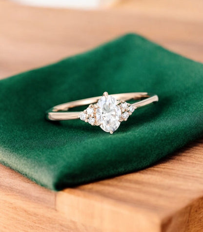 0.5 ct Oval Lab-Grown Diamond Engagement Ring