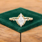 1.25 ct Pear Shaped Lab Grown Diamond Engagement Ring • Vintage Halo Ring