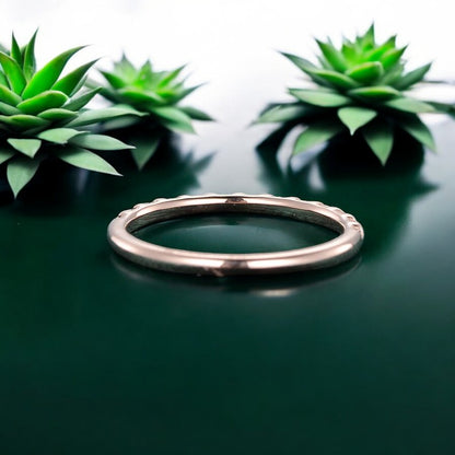 0.0650ct  Half Eternity Round Brilliant Cut Lab-Grown Band