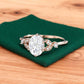 1.320ct  Oval Lab Grown Diamond Engagement Ring • Vintage Art Deco Diamond Ring