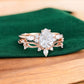 1.600ct Pear Lab Grown Diamond Engagement Ring Set