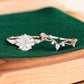 1.600ct Pear Lab Grown Diamond Engagement Ring Set