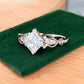 1.5 CT Princess Cut Lab Grown Diamond Engagement Ring • Vintage 14k Yellow Gold Twist Band
