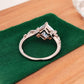 1.5 CT Princess Cut Lab Grown Diamond Engagement Ring • Vintage 14k Yellow Gold Twist Band