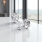 2 Carat Pear Cut Lab Grown Diamond Earrings • Halo Diamond Screw Back Studs