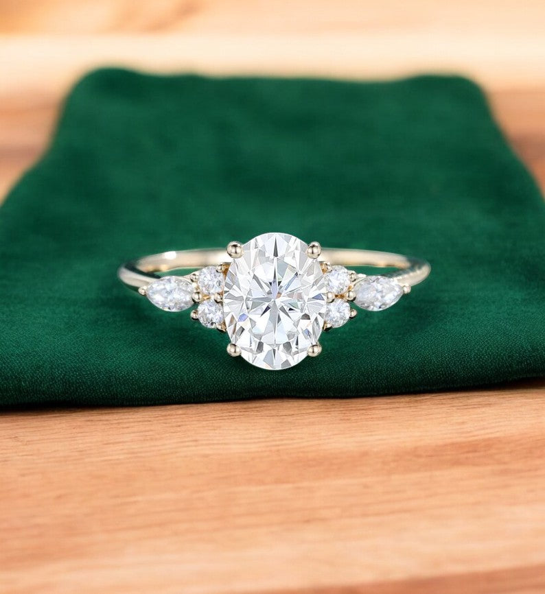 1.750ct Oval Lab Grown Diamond Engagement Ring