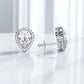 2 Carat Pear Cut Lab Grown Diamond Earrings • Halo Diamond Screw Back Studs