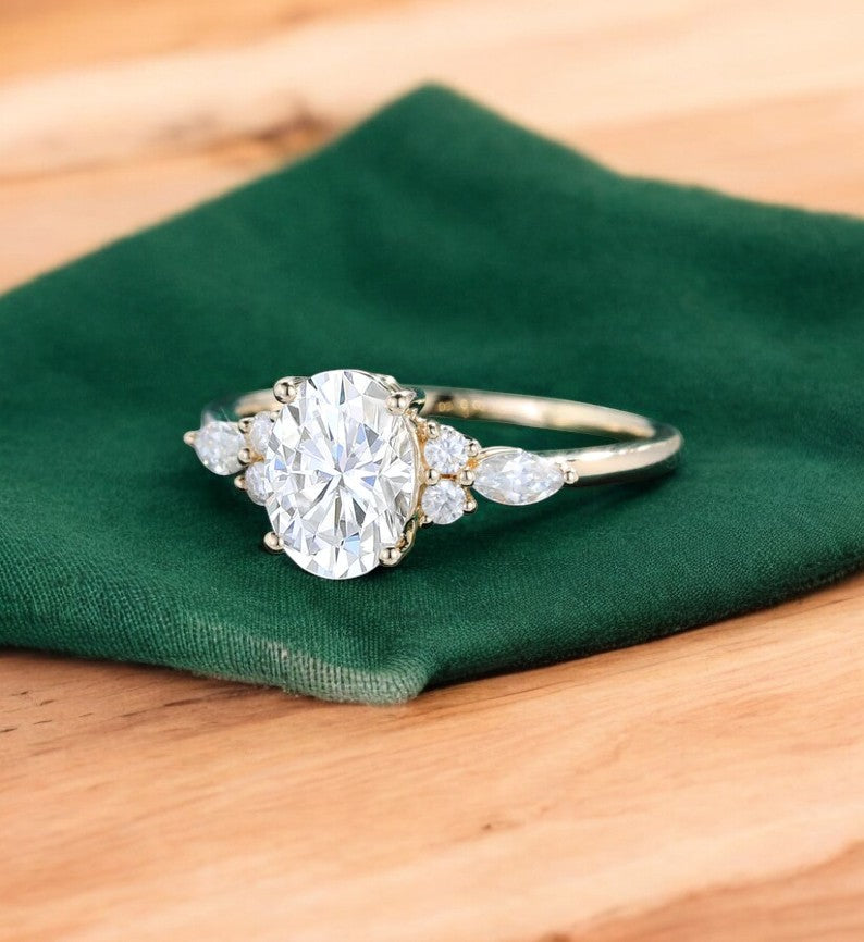 1.750ct Oval Lab Grown Diamond Engagement Ring