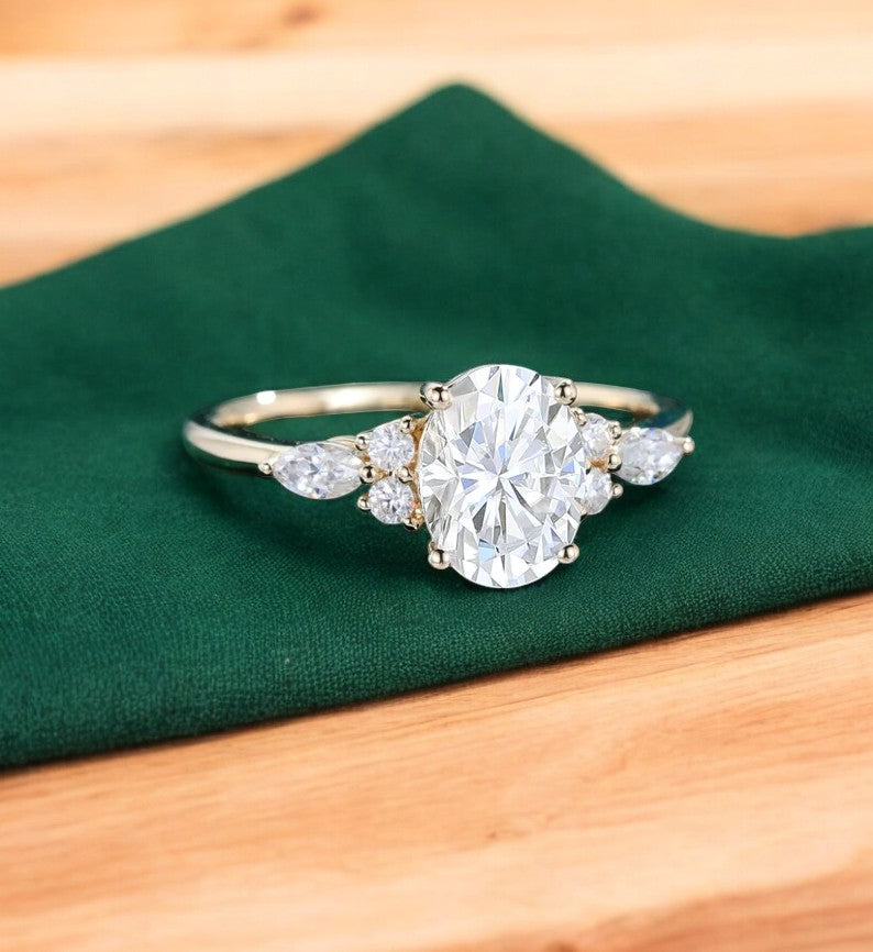 1.750ct Oval Lab Grown Diamond Engagement Ring