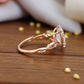1.5CT Twig Marquise Cut Lab Grown Diamond Engagement Ring • 14K Rose Gold
