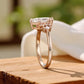 1.20ct Kite Cut Lab Grown Diamond Engagement Ring 14k Rose Gold Ring