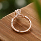 1.5CT Twig Marquise Cut Lab Grown Diamond Engagement Ring • 14K Rose Gold
