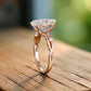 1.5CT Twig Marquise Cut Lab Grown Diamond Engagement Ring • 14K Rose Gold