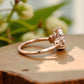 1.20ct Kite Cut Lab Grown Diamond Engagement Ring 14k Rose Gold Ring