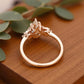 1.20ct Kite Cut Lab Grown Diamond Engagement Ring 14k Rose Gold Ring