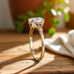 1.25 ct Oval Lab Grown Diamond Engagement Ring • Vintage Art Deco Inspired Ring