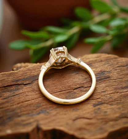 1.25 ct Oval Lab Grown Diamond Engagement Ring • Vintage Art Deco Inspired Ring