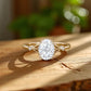 1.25 ct Oval Lab Grown Diamond Engagement Ring • Vintage Art Deco Inspired Ring