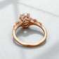 1.25 ct Oval Lab Grown Engagement Ring • Vintage Rose Gold Twist Wedding Ring