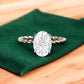 2.590 ct Oval cut Lab Grown Diamond Engagement Ring