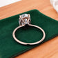 2.614 ct Oval Lab grown Diamond solitaire Engagement Ring