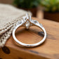 1.00ct Marquise Lab Grown Diamond Engagement Ring • Vintage Twist White Gold Ring