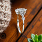 1.00ct Marquise Lab Grown Diamond Engagement Ring • Vintage Twist White Gold Ring