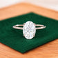 2.614 ct Oval Lab grown Diamond solitaire Engagement Ring