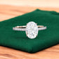 2.680 ct Oval Shaped Lab Grown Diamond Engagement Ring