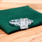 1.80ct Emerald Cut Lab Grown Diamond Engagement Ring