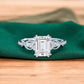 1.80ct Emerald Cut Lab Grown Diamond Engagement Ring
