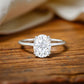 2.50 ct Oval Cut Lab Grown Diamond Solitaire Engagement Ring