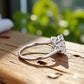1.00 ct Three Stone Marquise Cut Lab Grown Diamond Engagement Ring