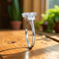 1.00 ct Three Stone Marquise Cut Lab Grown Diamond Engagement Ring