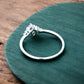 0.50ct Oval Cut Lab Grown Diamond Engagement Ring • Vintage Cluster Ring